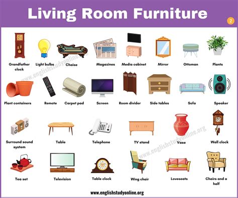 Furniture Items List